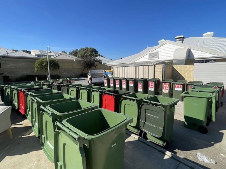 clean wheelie bins at strata property