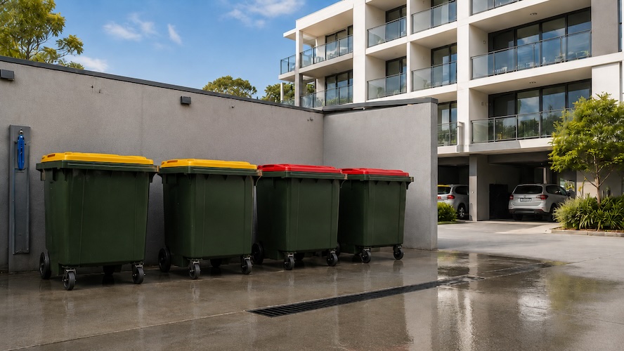 Apartment bin cleaning