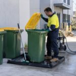 bin cleaner, cleaning recycling bins